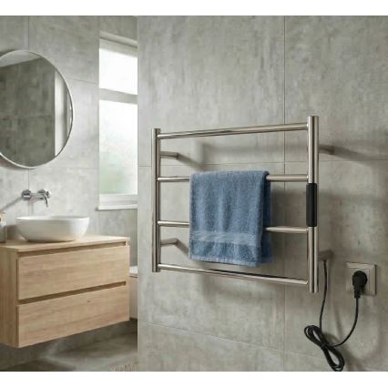 Elektromos törölközőszárító 56×37 cm, 63 W, rozsdamentes acél