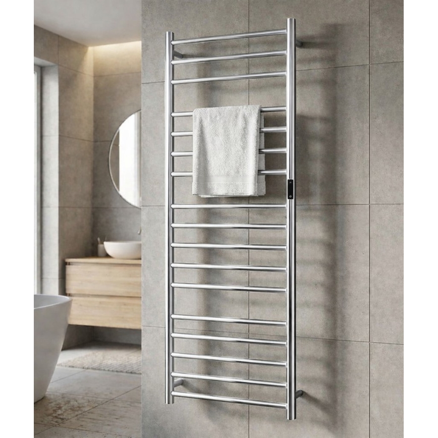 Elektromos törölközőszárító 60x168 cm 285W rozsdamentes acél