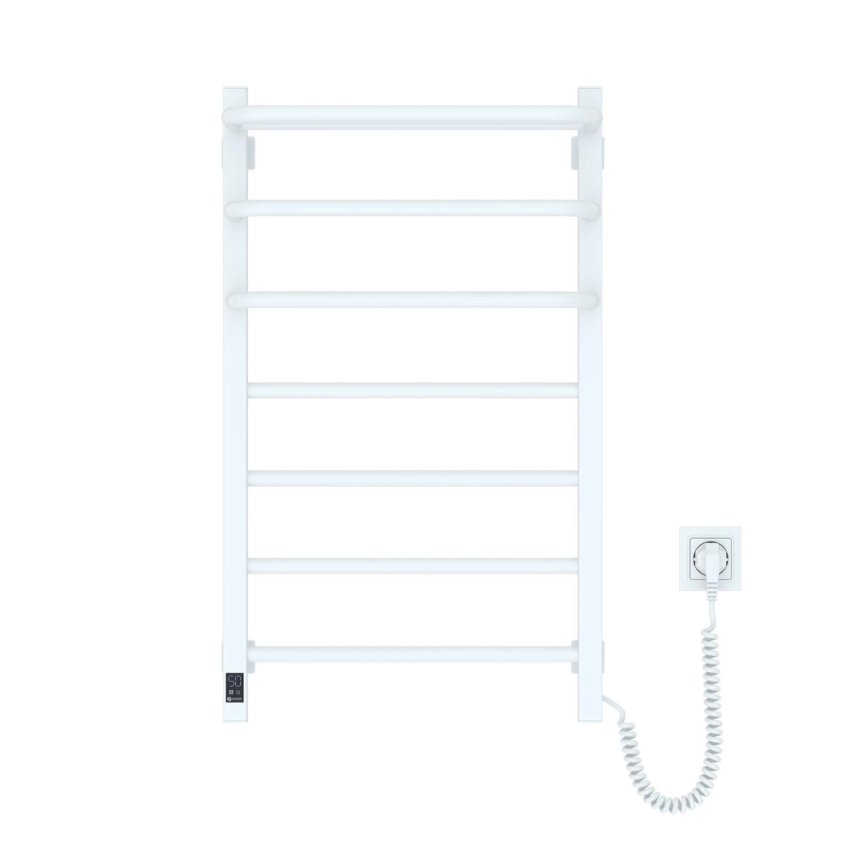 Elektromos törölközőszárító FORTIS termosztáttal 155W 80x48 cm IP44 fehér jobb oldali