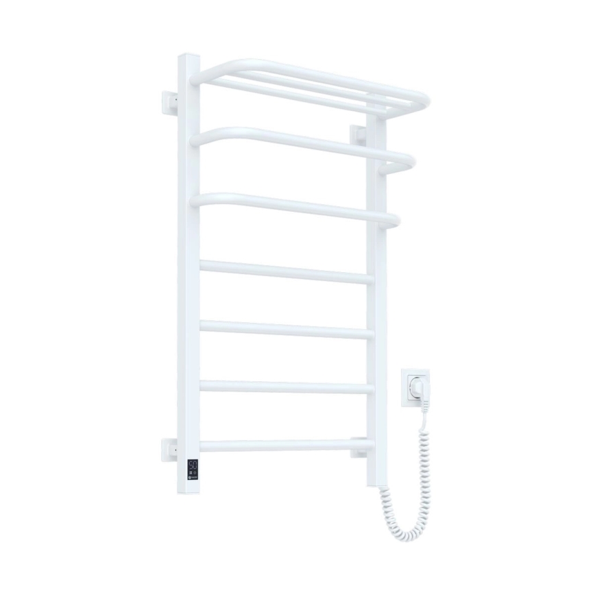 Elektromos törölközőszárító FORTIS termosztáttal 155W 80x48 cm IP44 fehér jobb oldali