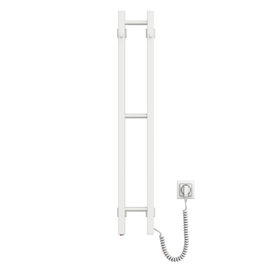 Elektromos törölközőszárító SILOUETTE 187W/230V 101,1 cm IP44 fehér, jobb oldali, szögletes