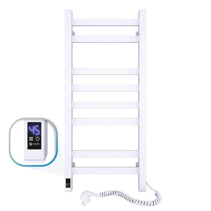 Elektromos törölközőszárító termosztáttal AVANGARD 105 W, 80 x 36 cm, fehér, jobb oldali