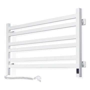 Elektromos törölközőszárító termosztáttal AVANGARD 181W 50x90 cm fehér, bal oldali