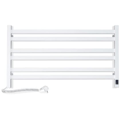 Elektromos törölközőszárító termosztáttal AVANGARD 181W 50x90 cm fehér, bal oldali