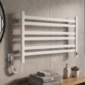 Elektromos törölközőszárító termosztáttal AVANGARD 181W 50x90 cm fehér, baloldali