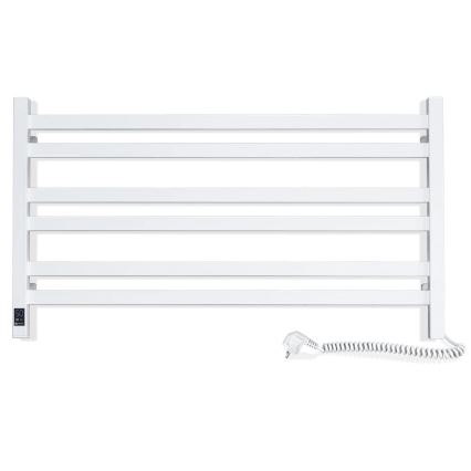 Elektromos törölközőszárító termosztáttal AVANGARD 181W 50x90 cm fehér, jobb oldali