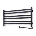 Elektromos törölközőszárító termosztáttal AVANGARD 181W 50x90 cm fekete jobb oldali