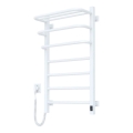 Elektromos törölközőszárító termosztáttal FORTIS 155W 80x48 cm fehér, balos