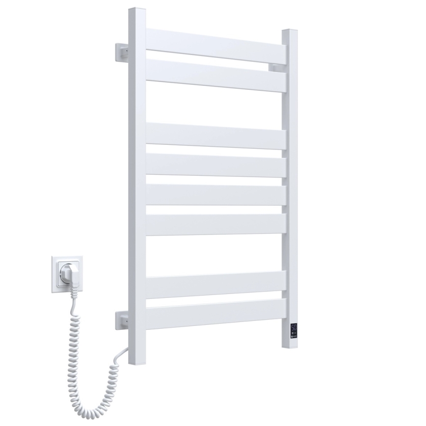 Elektromos törölközőszárító termosztáttal LARGO 168 W 80 x 50 cm, fehér, balos