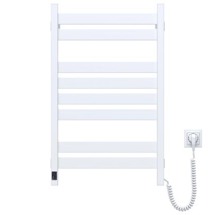 Elektromos törölközőszárító termosztáttal LARGO 168W 80x50 cm fehér jobb oldali