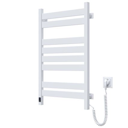 Elektromos törölközőszárító termosztáttal LARGO 168W 80x50 cm fehér jobb oldali