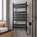 Elektromos törölközőszárító termosztáttal LARGO 168W 80x50 cm  fekete jobb oldali