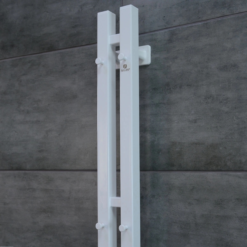 Elektromos törölközőszárító termosztáttal SILOUETTE 106W 150x9cm fehér jobb
