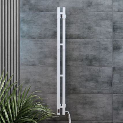 Elektromos törölközőszárító termosztáttal SILOUETTE 106W 150x9cm  fehér jobb oldali