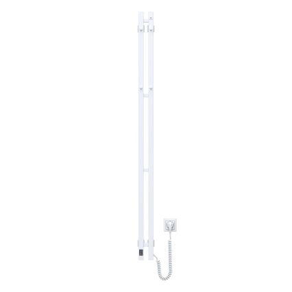 Elektromos törölközőszárító termosztáttal SILOUETTE 106W 150x9cm  fehér jobb oldali