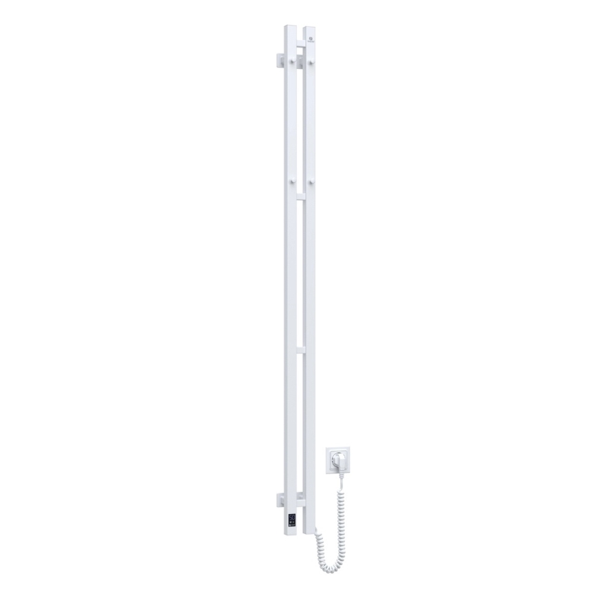 Elektromos törölközőszárító termosztáttal SILOUETTE 106W 150x9cm  fehér jobb oldali