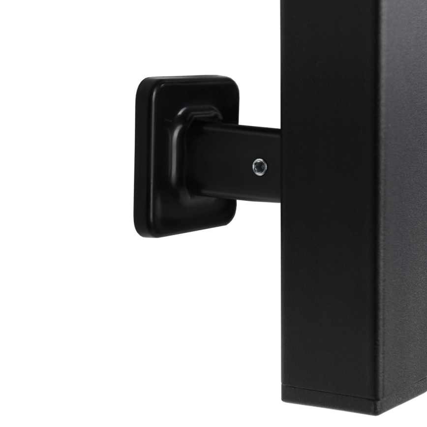 Elektromos törölközőszárító termosztáttal SILOUETTE 200 W/230 V 150,6 cm IP44 fekete, jobb oldali