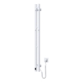 Elektromos törölközőszárító termosztáttal SILOUETTE 70W 120x9 cm fehér, jobb oldali