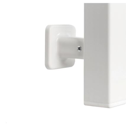 Elektromos törölközőszárító termosztáttal SILOUETTE 70W 120x9 cm fehér, jobb oldali