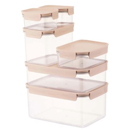 Élelmiszertároló doboz CLASSIC PLUS 1,25 l rózsaszín/átlátszó