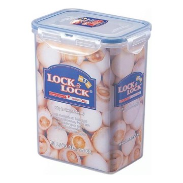 Élelmiszertároló doboz LOCK 1,8 l kék/átlátszó