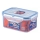 Élelmiszertároló LOCK 0,6 l kék/átlátszó
