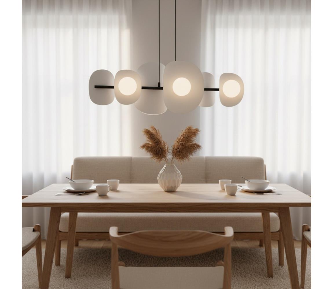 EMIBIG ELEMENTI kábelen függő csillár, 6xG9/8W/230V, szürke 1494/6