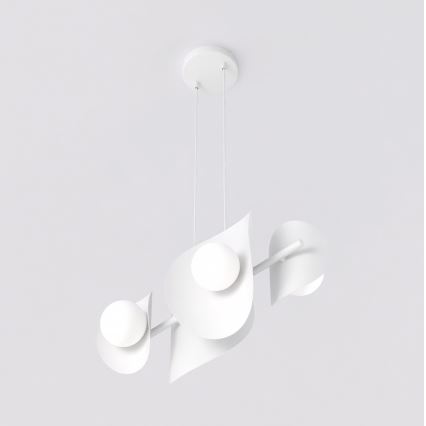 ELEMENTI kábeles csillár 4xG9/8W/230V, fehér