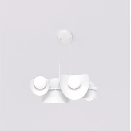 ELEMENTI kábeles csillár 4xG9/8W/230V, fehér