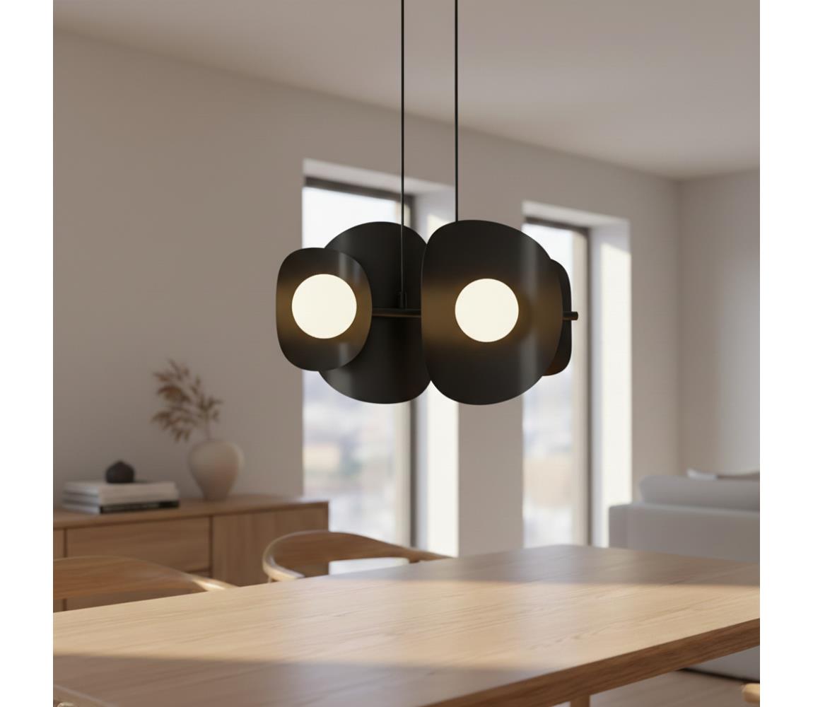 EMIBIG ELEMENTI kábeles csillár 4xG9/8W/230V fekete 1491/4