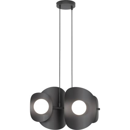 ELEMENTI kábeles csillár 4xG9/8W/230V fekete