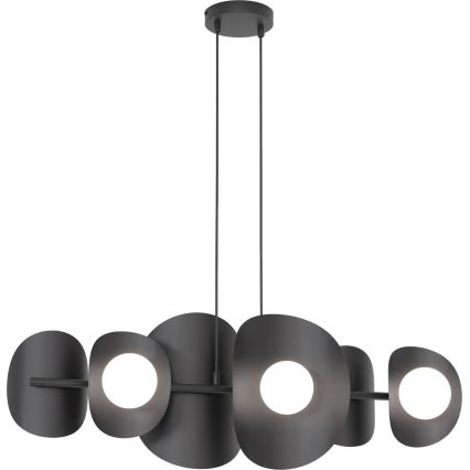 ELEMENTI kábeles csillár, 6 x G9, 8 W, 230 V, fekete