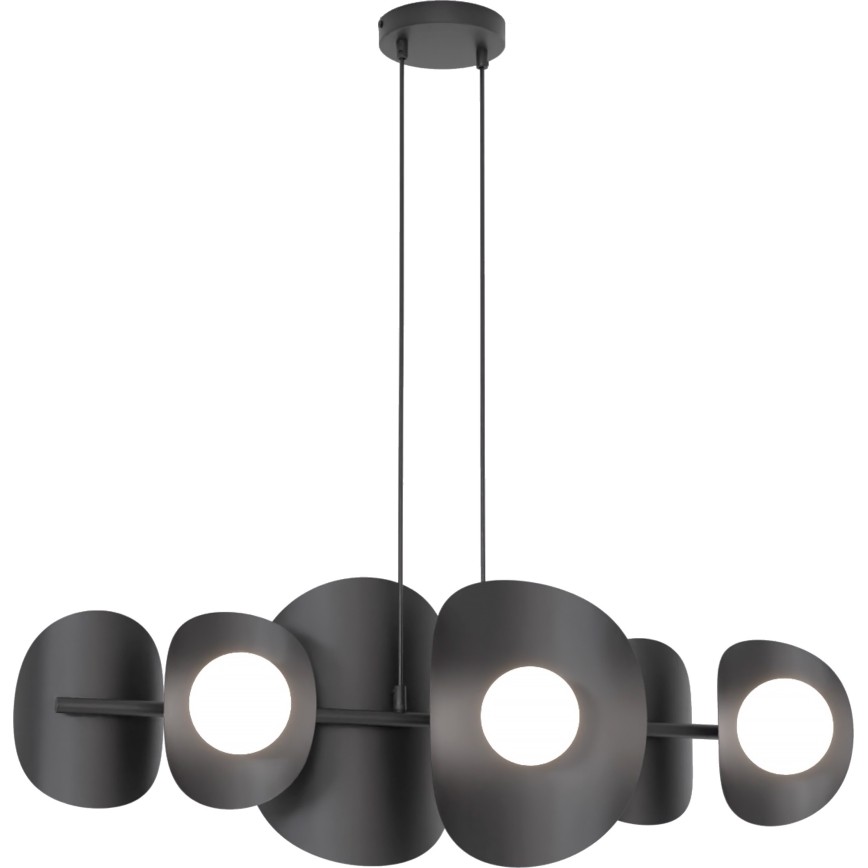 ELEMENTI kábeles csillár, 6 x G9, 8 W, 230 V, fekete