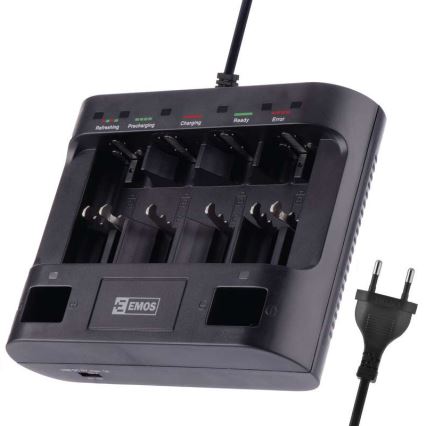 Töltő UNI6 AAA/AA/C/D/9V 230V