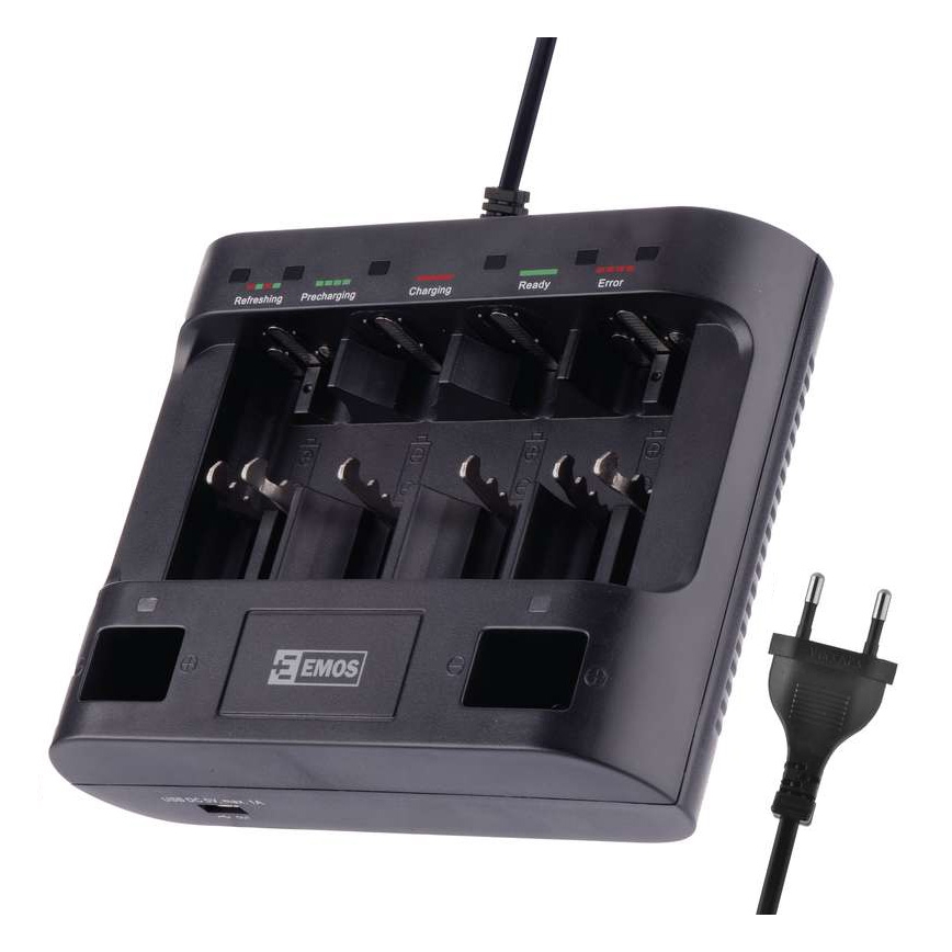 Töltő UNI6 AAA/AA/C/D/9V 230V