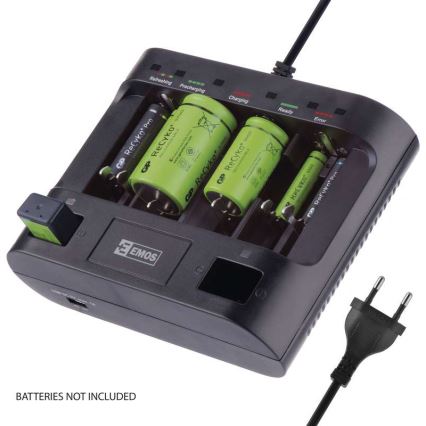 Töltő UNI6 AAA/AA/C/D/9V 230V