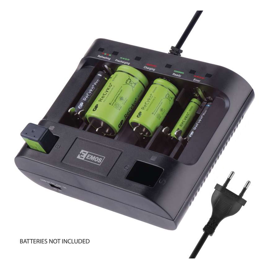 Töltő UNI6 AAA/AA/C/D/9V 230V