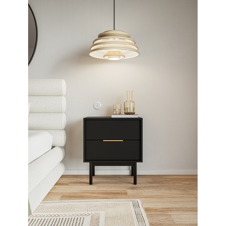 ELI fekete éjjeliszekrény