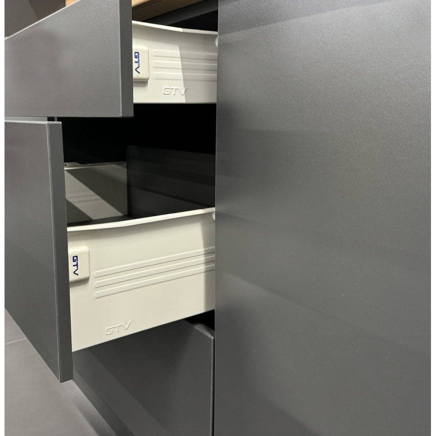 ELISE 240 cm-es grafit konyhabútor