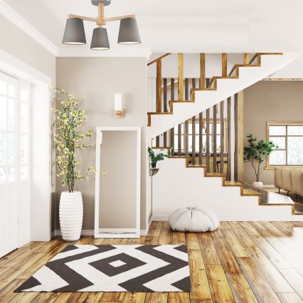 Fali lámpa ELLIE 3xE27/60W/230V szürke/cseresznye