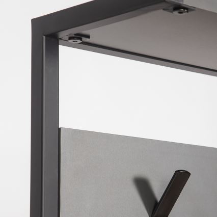 Előszoba fal NOMAD 182x78 cm fekete/antracit