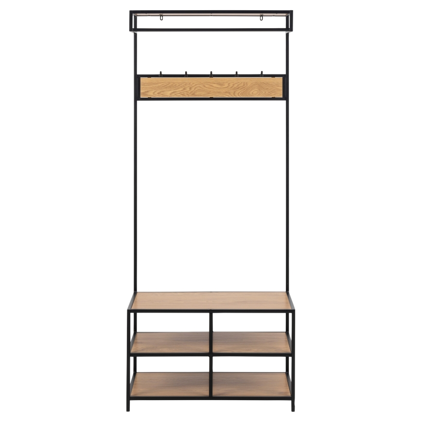 Előszobafal SARON tölgy/fekete