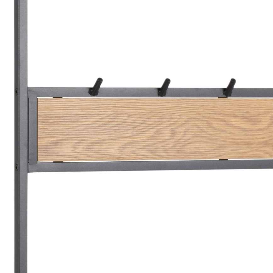 Előszobafal SARON tölgy/fekete