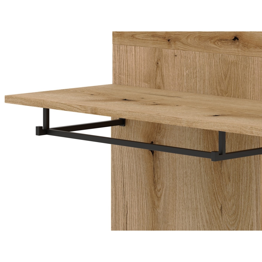 Előszobafal SVEN tükörrel, barna/grafit