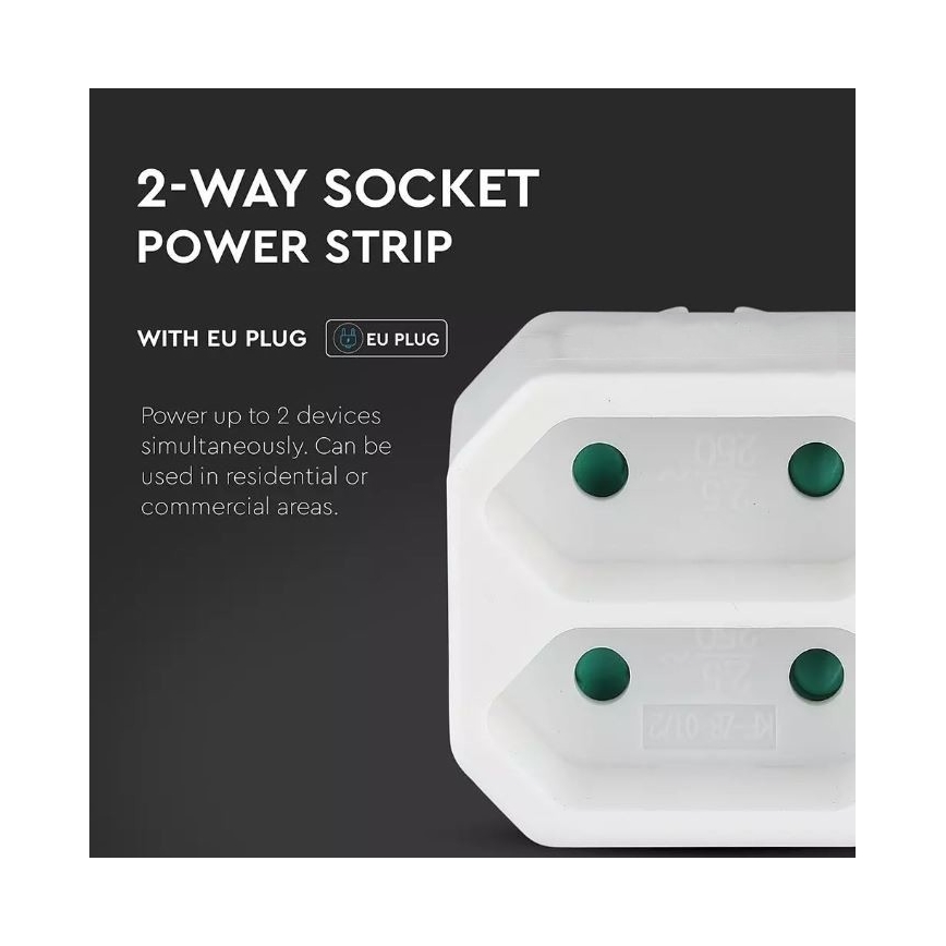 Elosztó 2x2,5A/230V