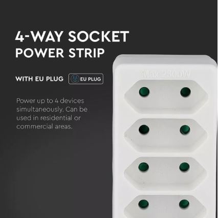 Elosztó 4x2,5A/230V