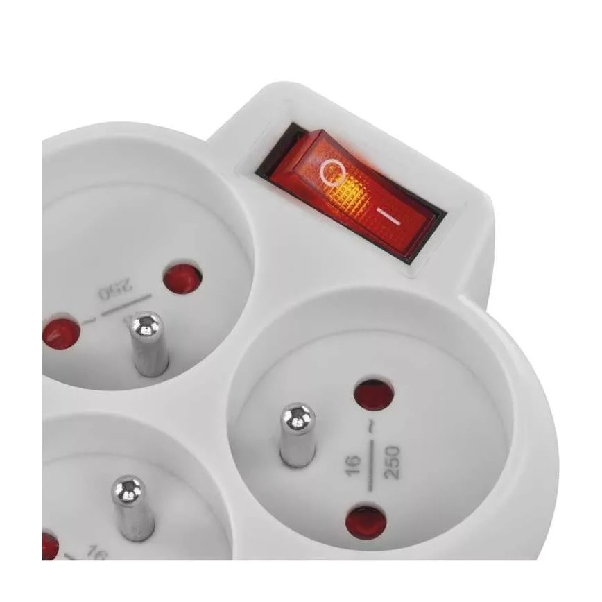 Elosztó kapcsolóval 3x10A/230V