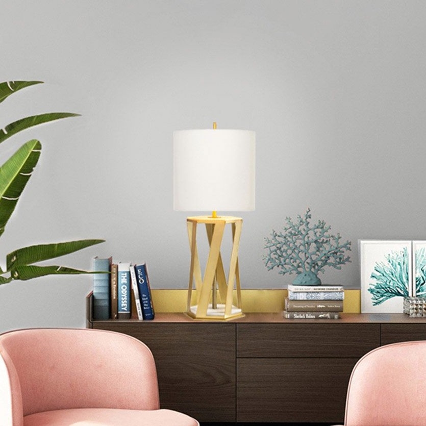 Elstead - Asztali lámpa APOLLO 1xE27/60W/230V arany/fehér