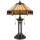 Elstead - Asztali lámpa INDUS 2xE27/60W/230V borostyán üveg