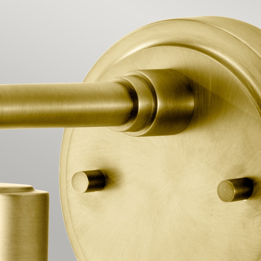 Elstead BATH-MORVAH1-BB - Fürdőszobai fali lámpa MORVAH 1xE27/60W/230V IP44 arany